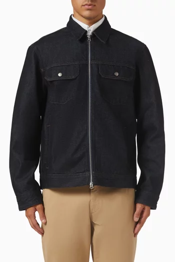 جاكيت تراكر بو دينم متين أصلي