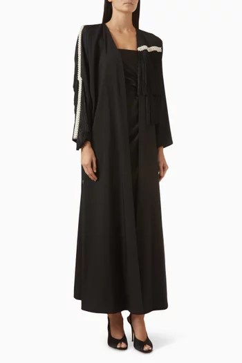 Pearl Fringed Abaya