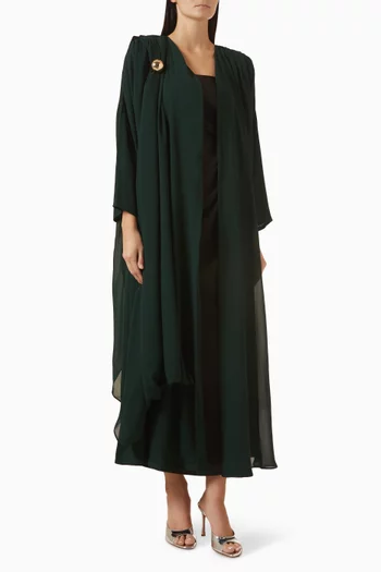 Draped Embellished Abaya