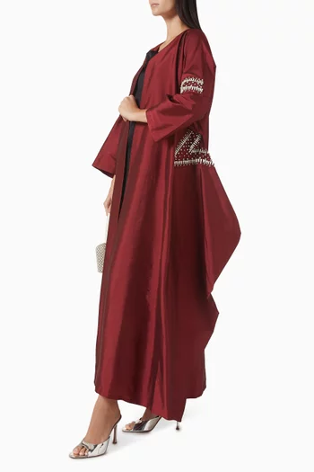 Ruffle Embellished Abaya