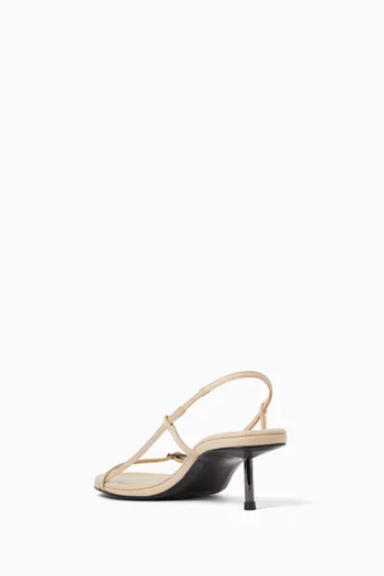 Petit Belt 10 Slingback Sandals in Silk-satin