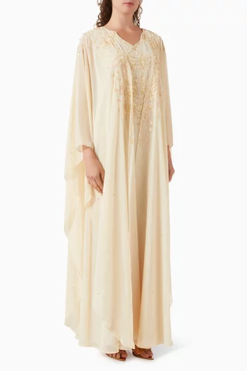 Embroidered Cape Kaftan