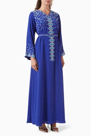 Embellished Belted Kaftan