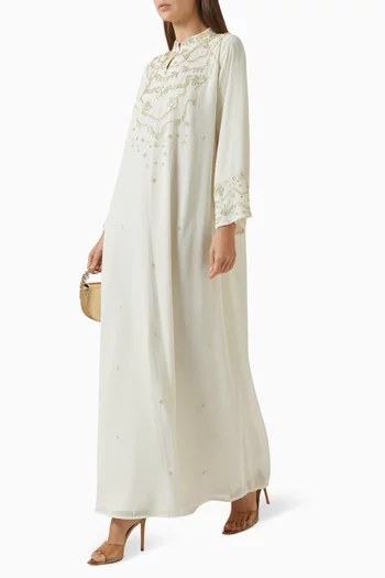 Embellished Belted Kaftan