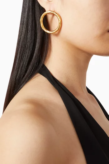 Luna Cosmic Earrings in 24kt Gold-plated Brass