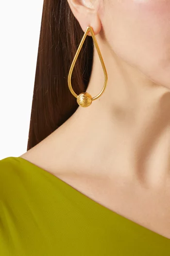 Jupiter Cosmic Earrings in 24kt Gold-plated Brass