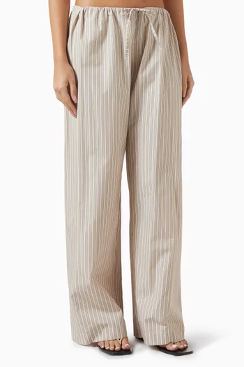 Lounge Striped Drawstring Pants