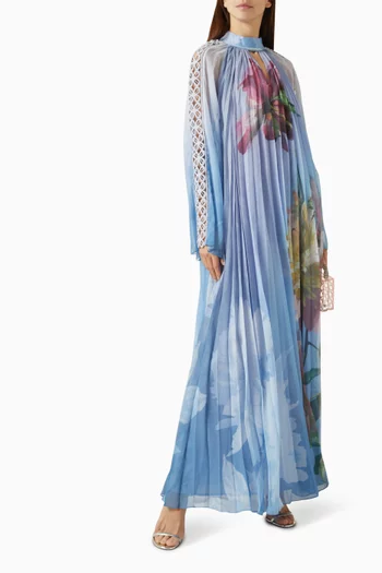 فستان بلومسكيب بطيّات شيفون