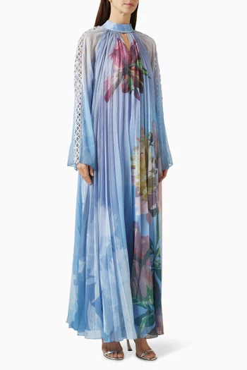 فستان بلومسكيب بطيّات شيفون