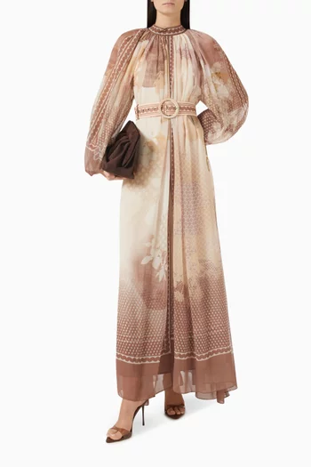 فستان هيربيل بحزام شيفون