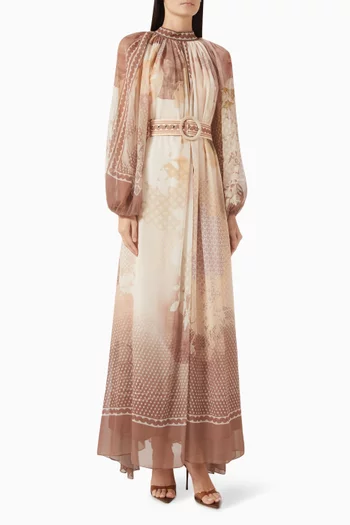 فستان هيربيل بحزام شيفون