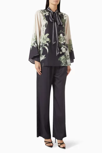 طقم بلوزة وبنطال بلانكا