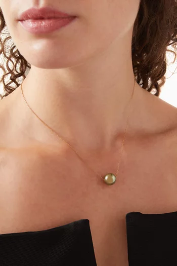 Pearl Pendant Necklace in 18kt Yellow Gold