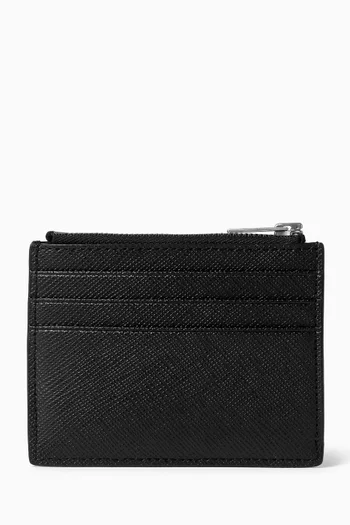 حافظة بطاقات بسحّاب جلد من تشكيلة الموسم الجديد