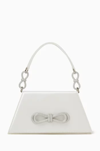 Medium Samantha Top-handle Bag in Satin