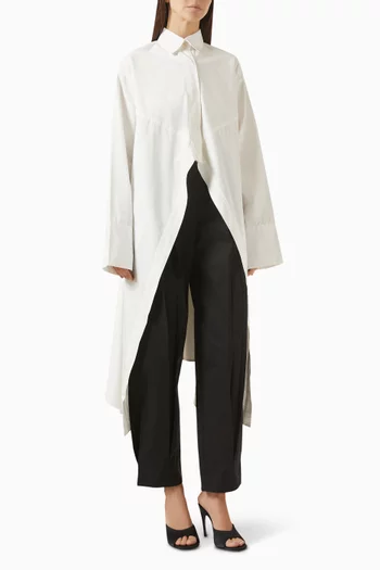Berlin Code High-low Shirt in Cotton