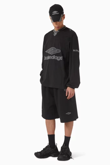 3B Football Long-sleeve V-neck T-shirt in Dry Jersey