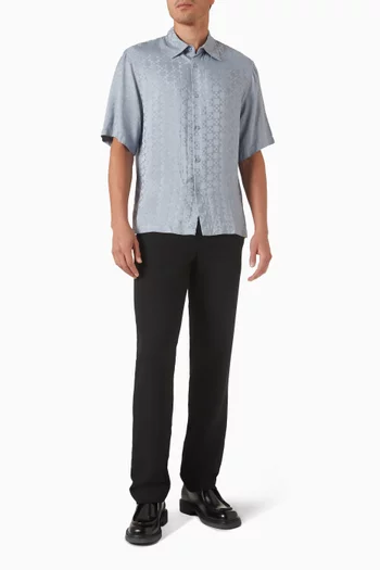 Square Cross Shirt in Viscose