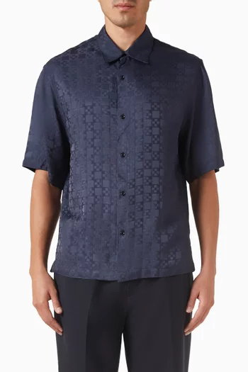 Square Cross Loose-fit Shirt in Viscose