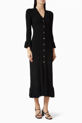 فستان ناريا نسيج مضلع