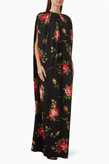 فستان بنمط تونيك بنقشة بزهور