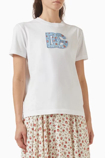 تي شيرت برقعة بشعار الماركة جيرسيه