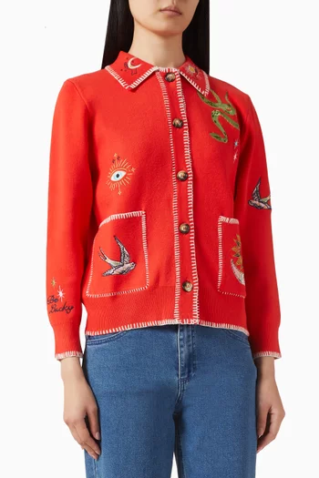 Mystical Motif Cardigan