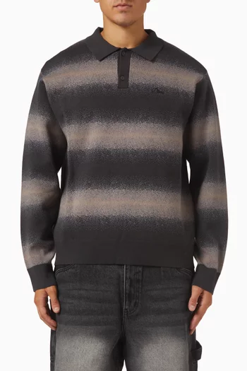 Striped Rugby Sweater in Knit