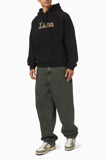 بنطال جينز بقصة فضفاضة دينم