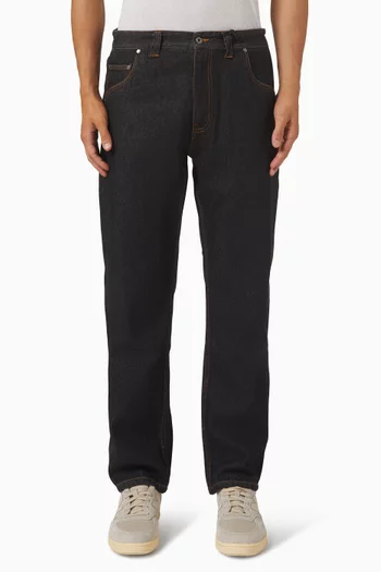 بنطال جينز بقصة ساق مستقيمة دينم