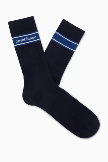 جوارب آبري بخطوط رياضية قطن