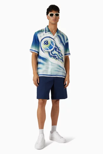 قميص بطبعة آرت اوف ذا سيرف حرير