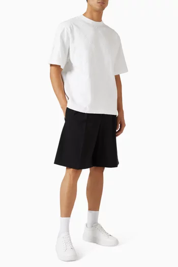 تي شيرت فضفاض بحروف شعار الماركة قطن عضوي