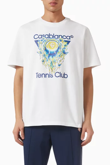 تي شيرت بشعار Tennis Club الشهير قطن