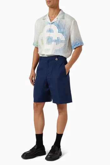 Monogram Shorts in Cotton