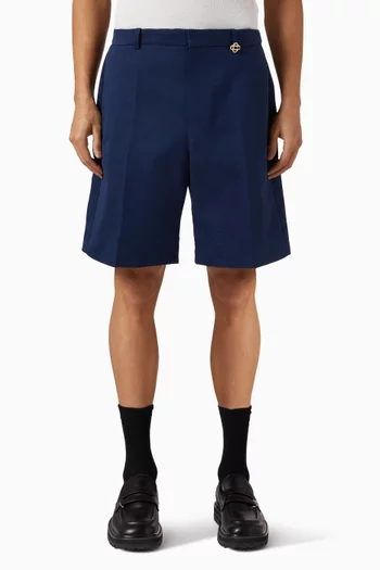 Monogram Shorts in Cotton