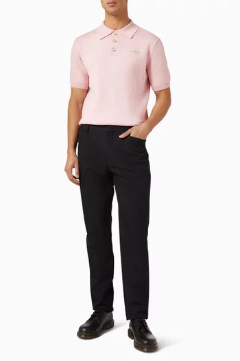 تي شيرت بولو بوجهين مزيج صوف