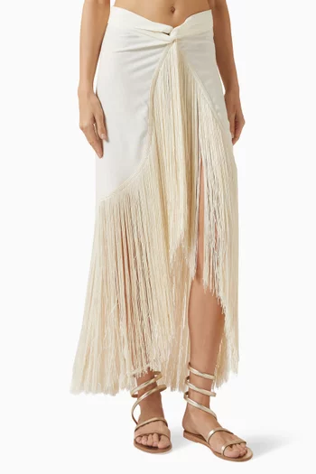 Ofelia Maxi Skirt in Linen Blend