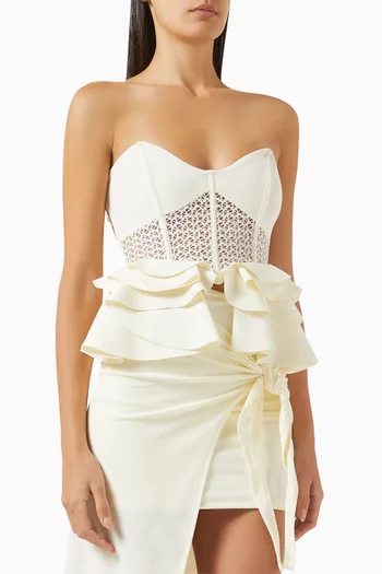 Penelope Mesh Bikini Top in Stretch Nylon