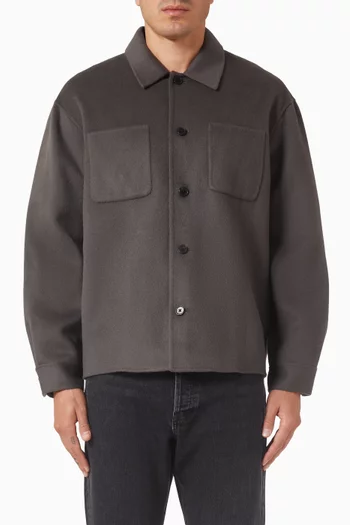 جاكيت تراكر صوف بوجهين