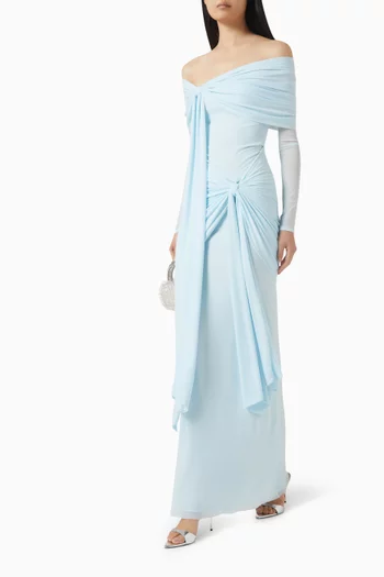Heloise Off-shoulder Dress in Malai Lycra