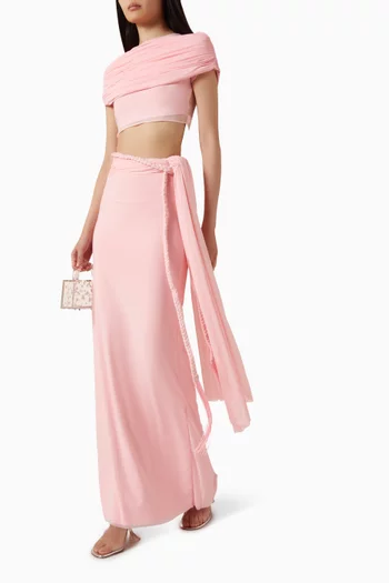 طقم بلوزة وتنورة اليسا ليكرا مالاي