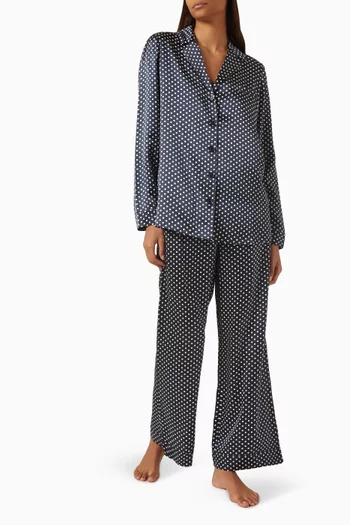 طقم بيجاما إيلا حرير