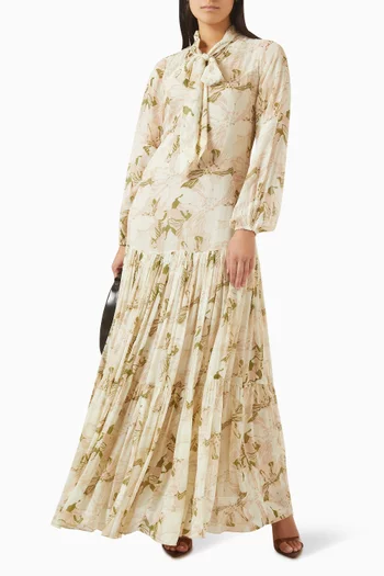 Lace-back Shirtdress in Georgette