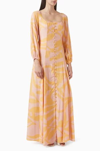 Floral-print Maxi Dress