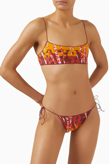 The C Printed Bralette