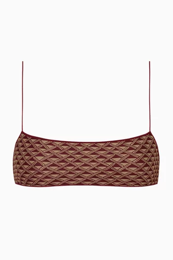 The C Bralette Bikini Top in ECONYL® Blend