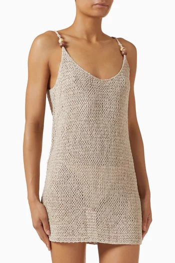 فستان ميرا قصير منسوج