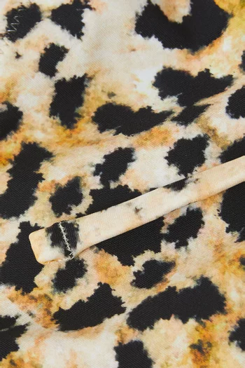 Praia Cheetah-print Bikini Briefs