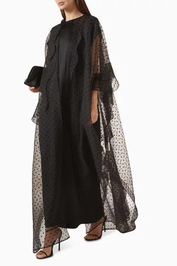 Overlay Abaya in Organza